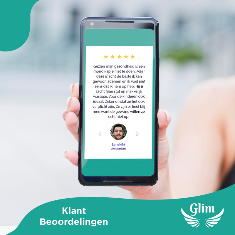 Luchtig Mondkapje 1st